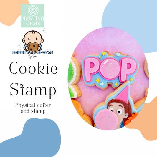 Rachel Pop raised stamp by Bennets Biccys