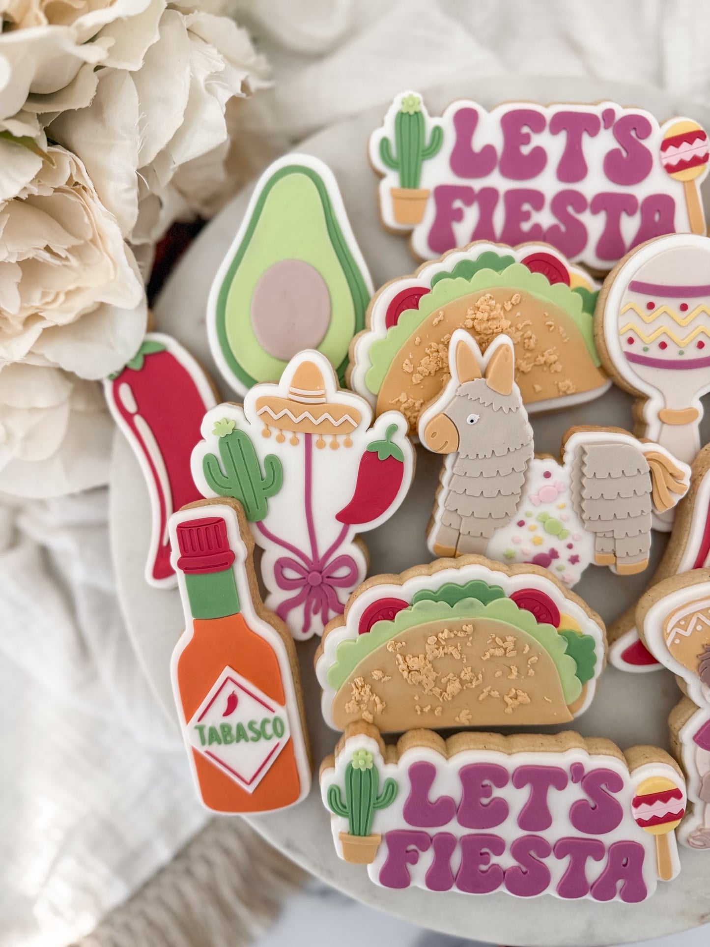 Let's Fiesta Set raised stamp by Bennets Biccys