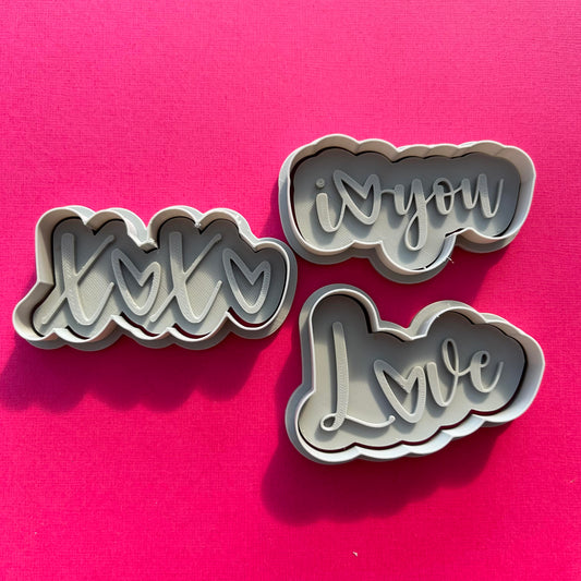 Love words stamps