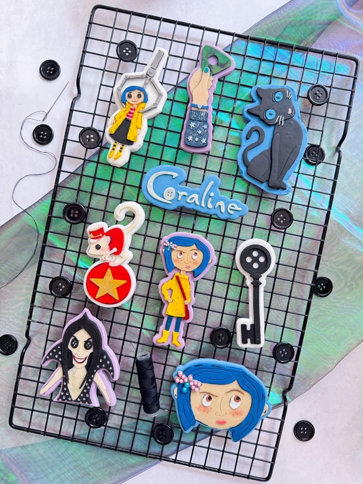 Gothic Girl Set raised stamp by Bennets Biccys