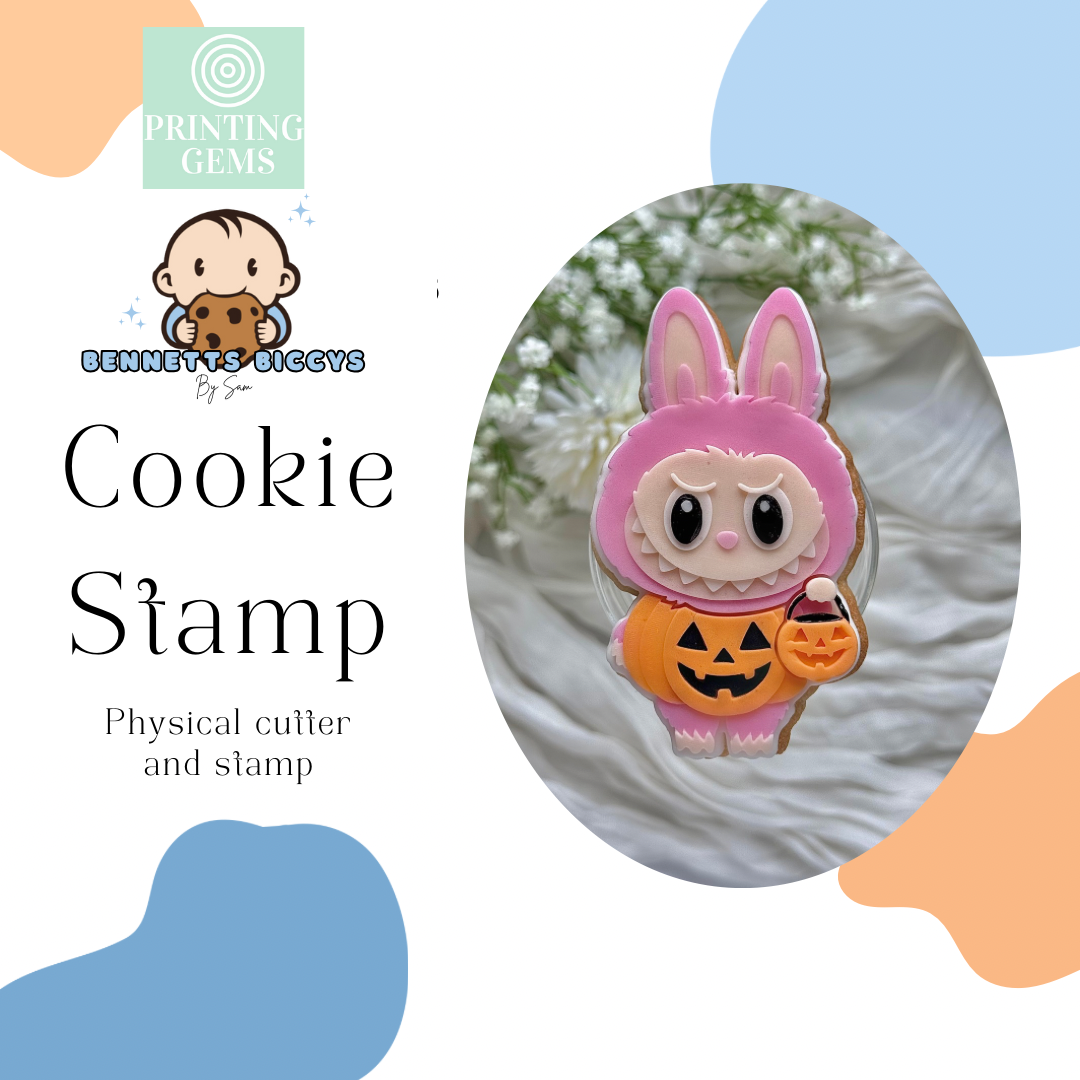 Pumpkin Ugly doll raised stamp by Bennets Biccys