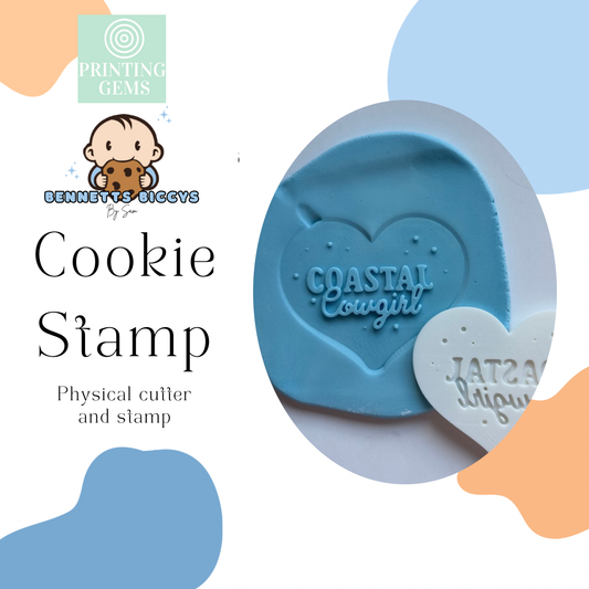 Coastal Cowgirl raised stamp by Bennets Biccys