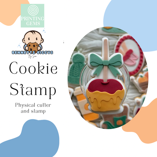 Toffee Apple raised stamp by Bennets Biccys