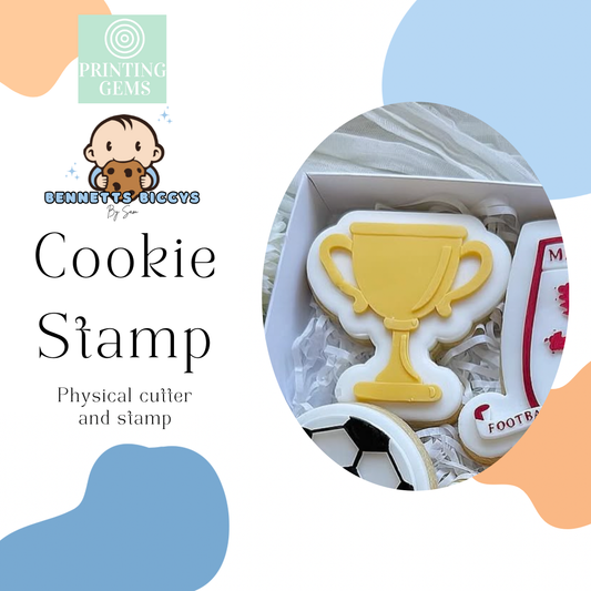 Trophy raised stamp by Bennets Biccys