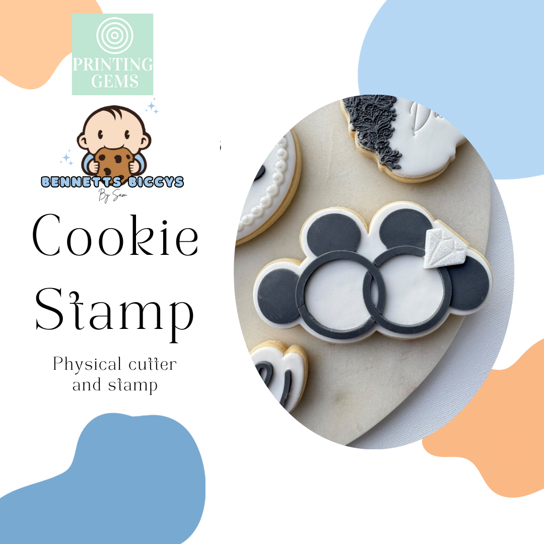 Mouse Wedding rings raised stamp by Bennets Biccys