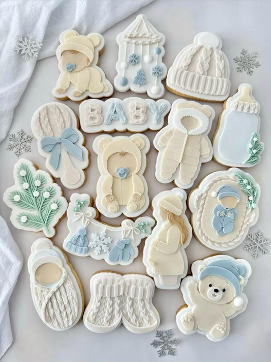 Winter Baby Set raised stamp by Le Monde De Mely