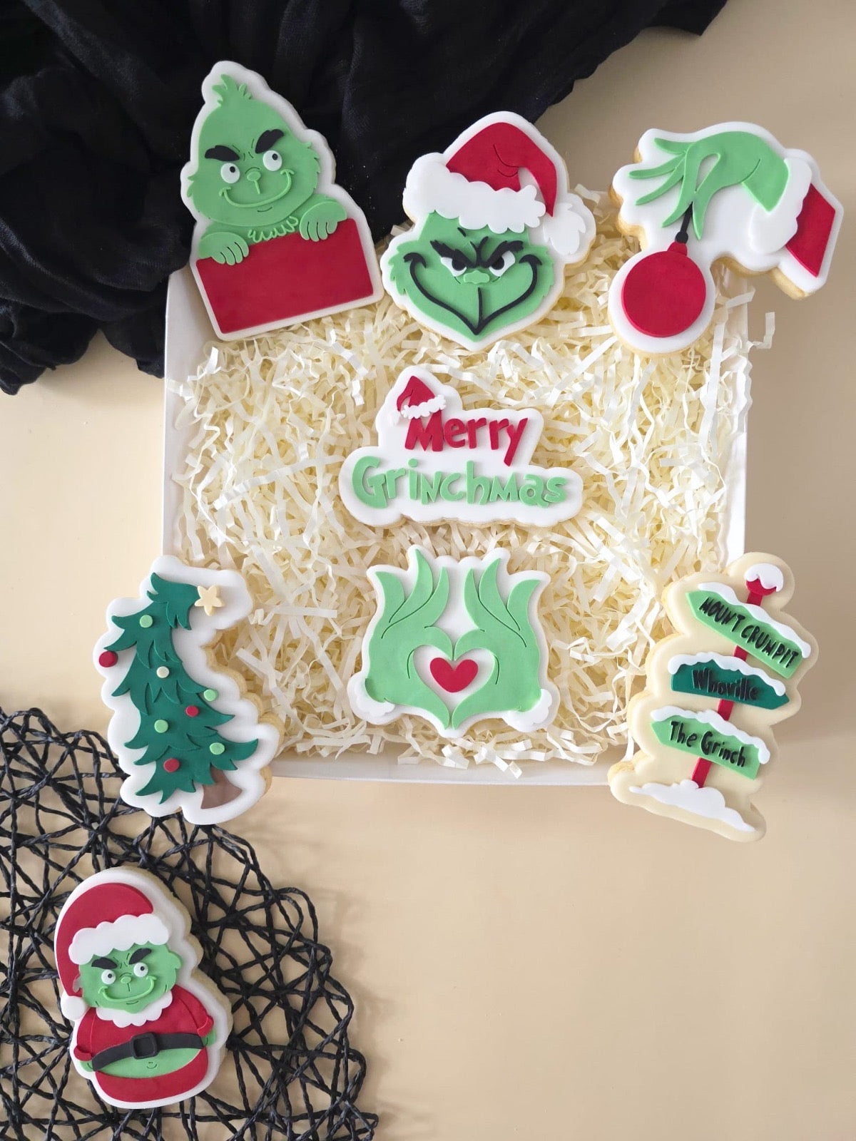 Christmas Green Man Set raised stamp by Le Monde De Mely