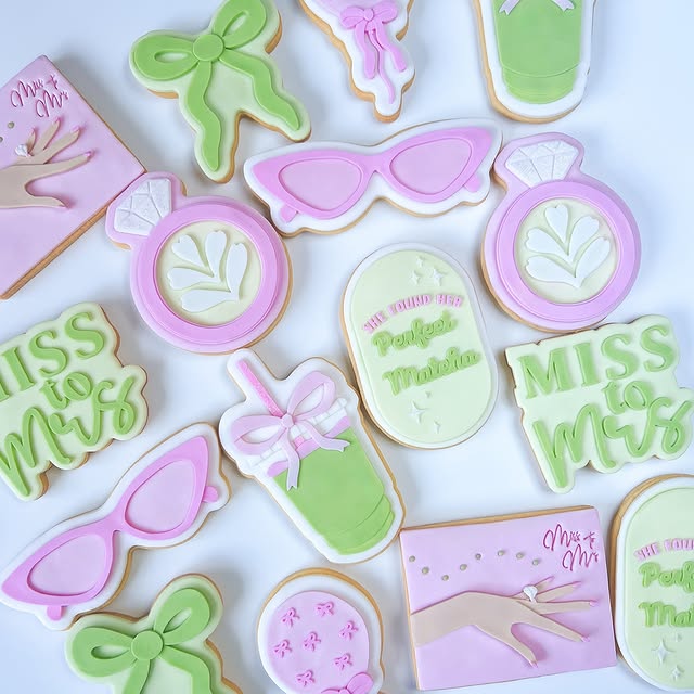 Perfect Matcha Set raised stamp by Honey & Goldie