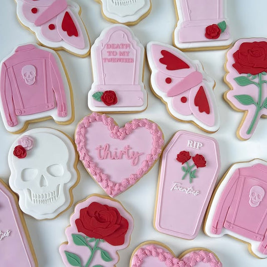 Death to 20's set raised stamp by Honey & Goldie