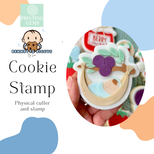 Berry Baby raised stamp by Bennets Biccys