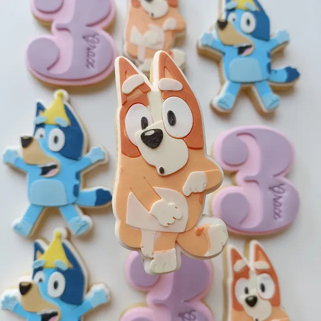 Blue Dog Set by Baked By Gem