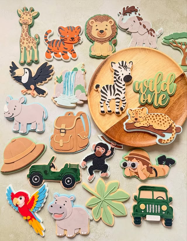 Wild One Safari Set by Little Bird Designs