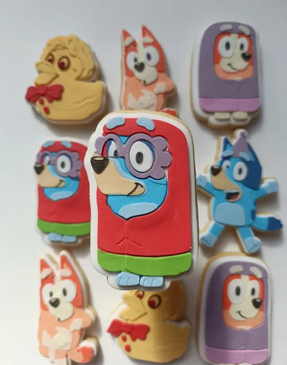 Blue Dog Set by Baked By Gem