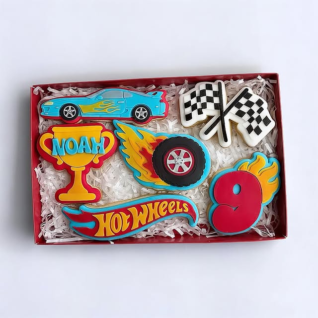 Fast Car Set raised stamp by Bennets Biccys