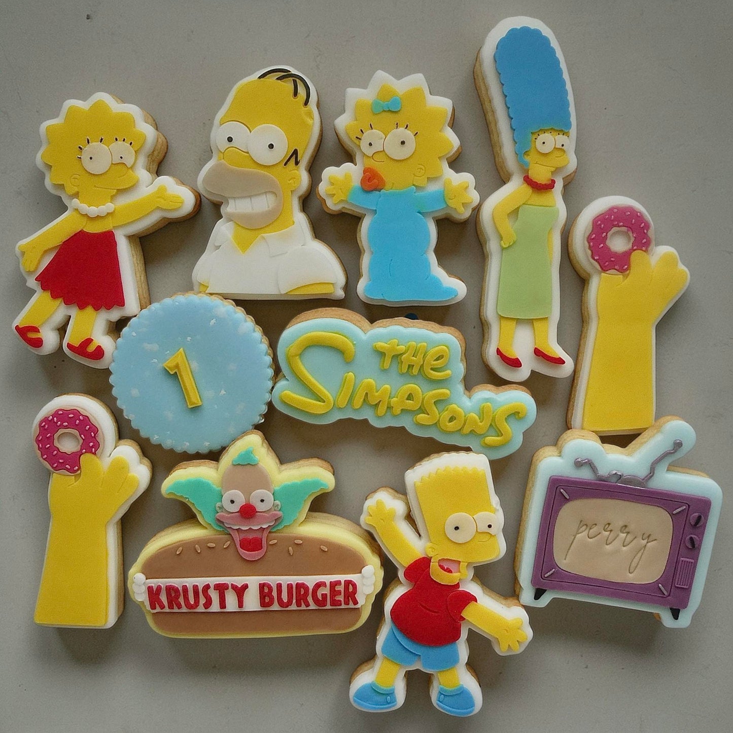 Yellow Family Set raised stamp by Bennets Biccys