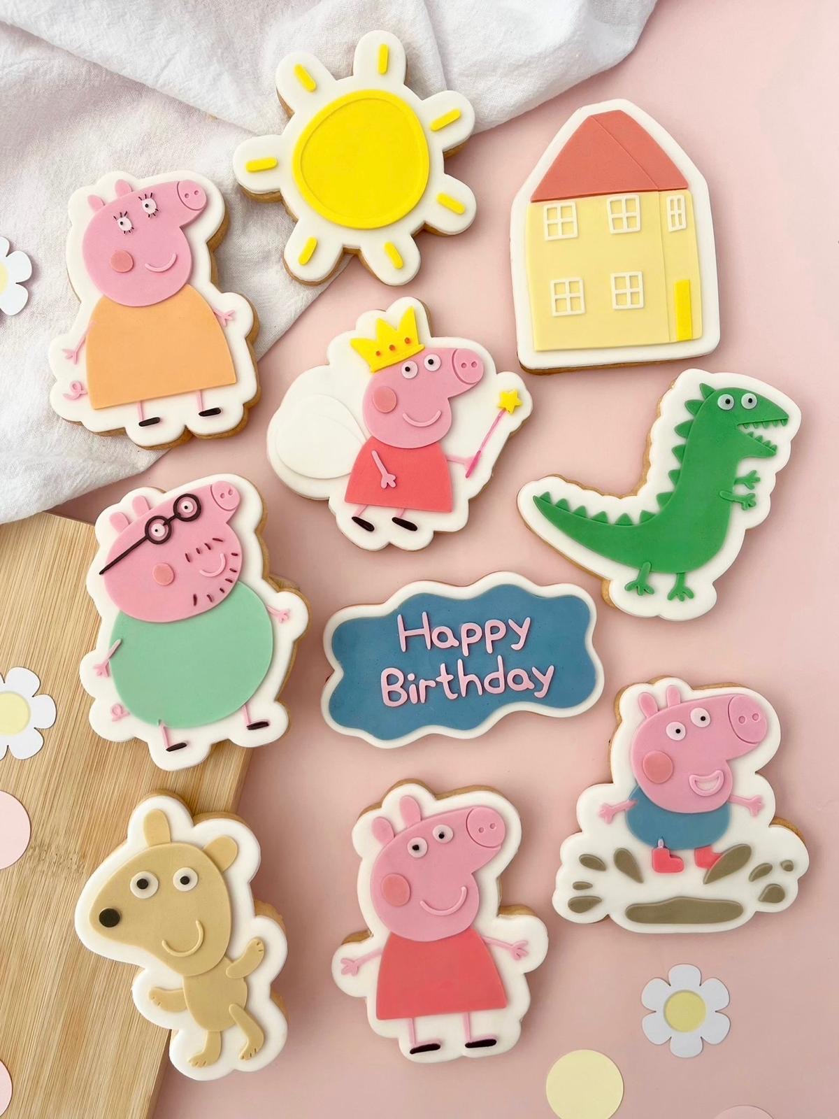 Pink Pig Set raised stamp by Le Monde De Mely