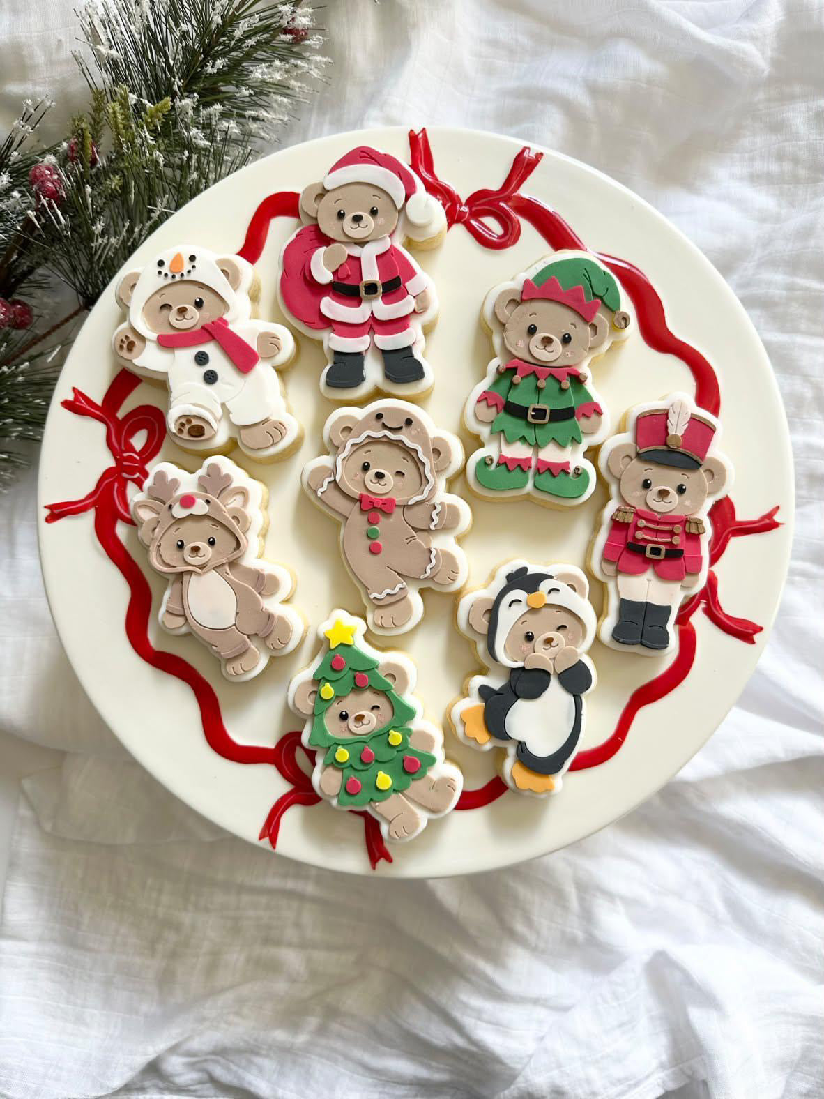 Christmas Bear Set by Cookie Cutters TR
