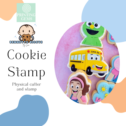Rachel bus raised stamp by Bennets Biccys