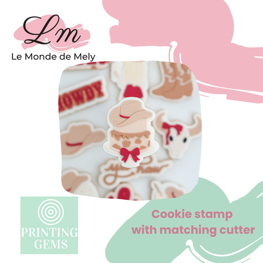 Last Rodeo cake raised stamp by Le Monde De Mely