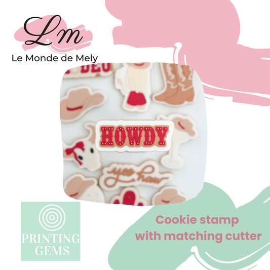 Last Rodeo howdy raised stamp by Le Monde De Mely