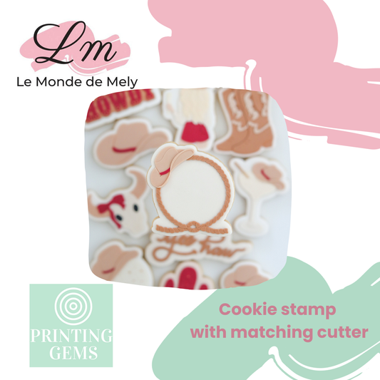 Last Rodeo rope raised stamp by Le Monde De Mely