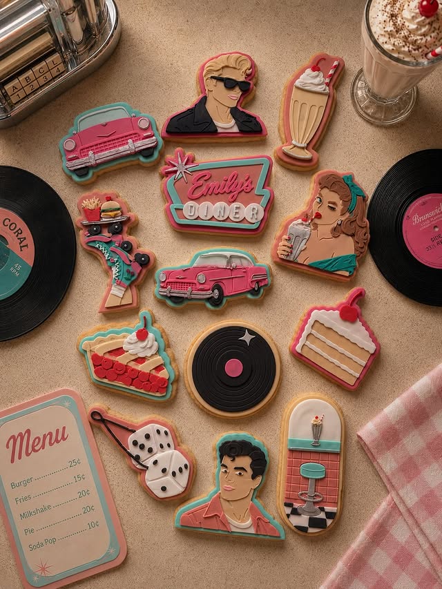 Retro Diner Set by Little Bird Designs