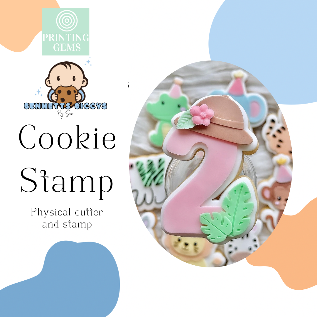 Jungle 2 raised stamp by Bennets Biccys