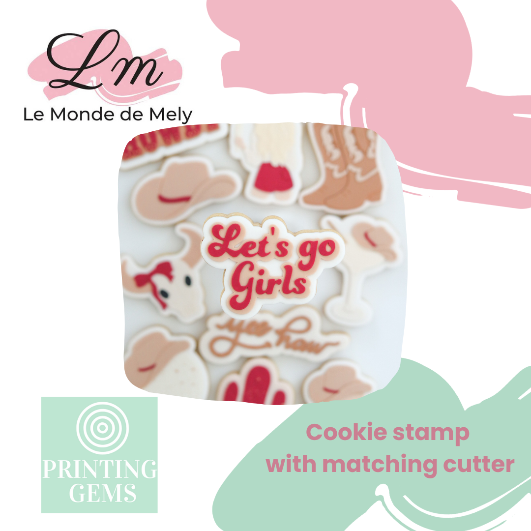 Last Rodeo let's go girls raised stamp by Le Monde De Mely