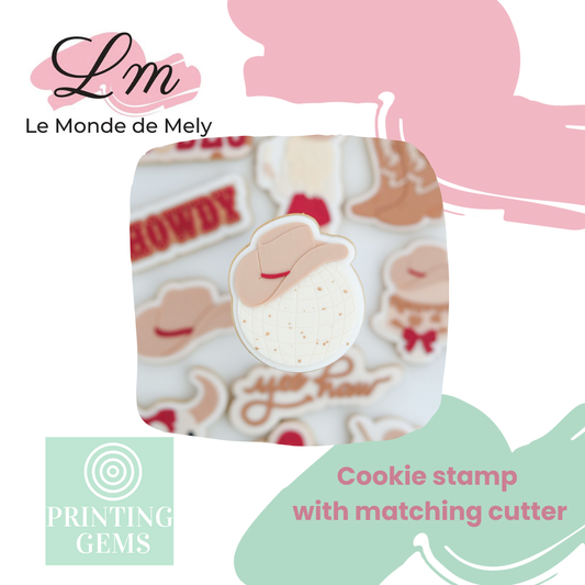Last Rodeo discoball raised stamp by Le Monde De Mely