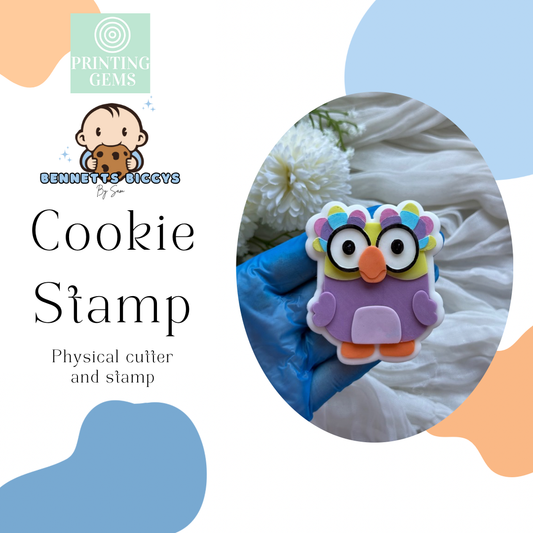 Chatting Dog Toy raised stamp by Bennets Biccys