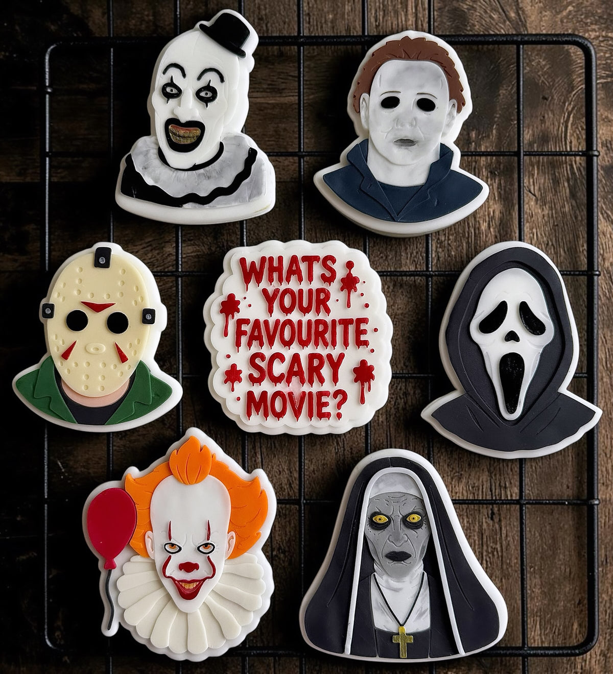 Scary Movie Set raised stamp by Bennets Biccys