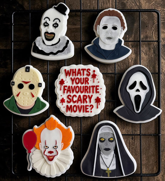 Scary Movie Set raised stamp by Bennets Biccys