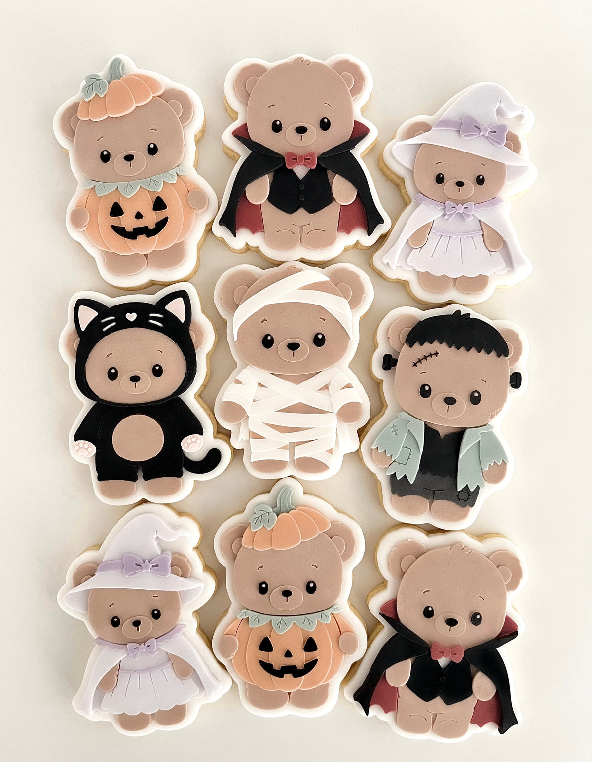 Halloween Bear Set raised stamp by Le Monde De Mely