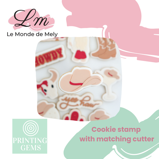Last Rodeo hat raised stamp by Le Monde De Mely
