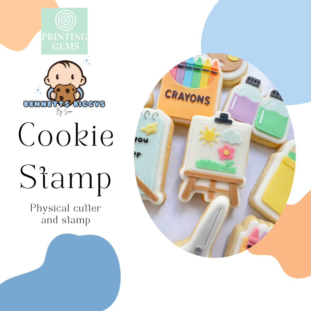 Art easel raised stamp by Bennets Biccys