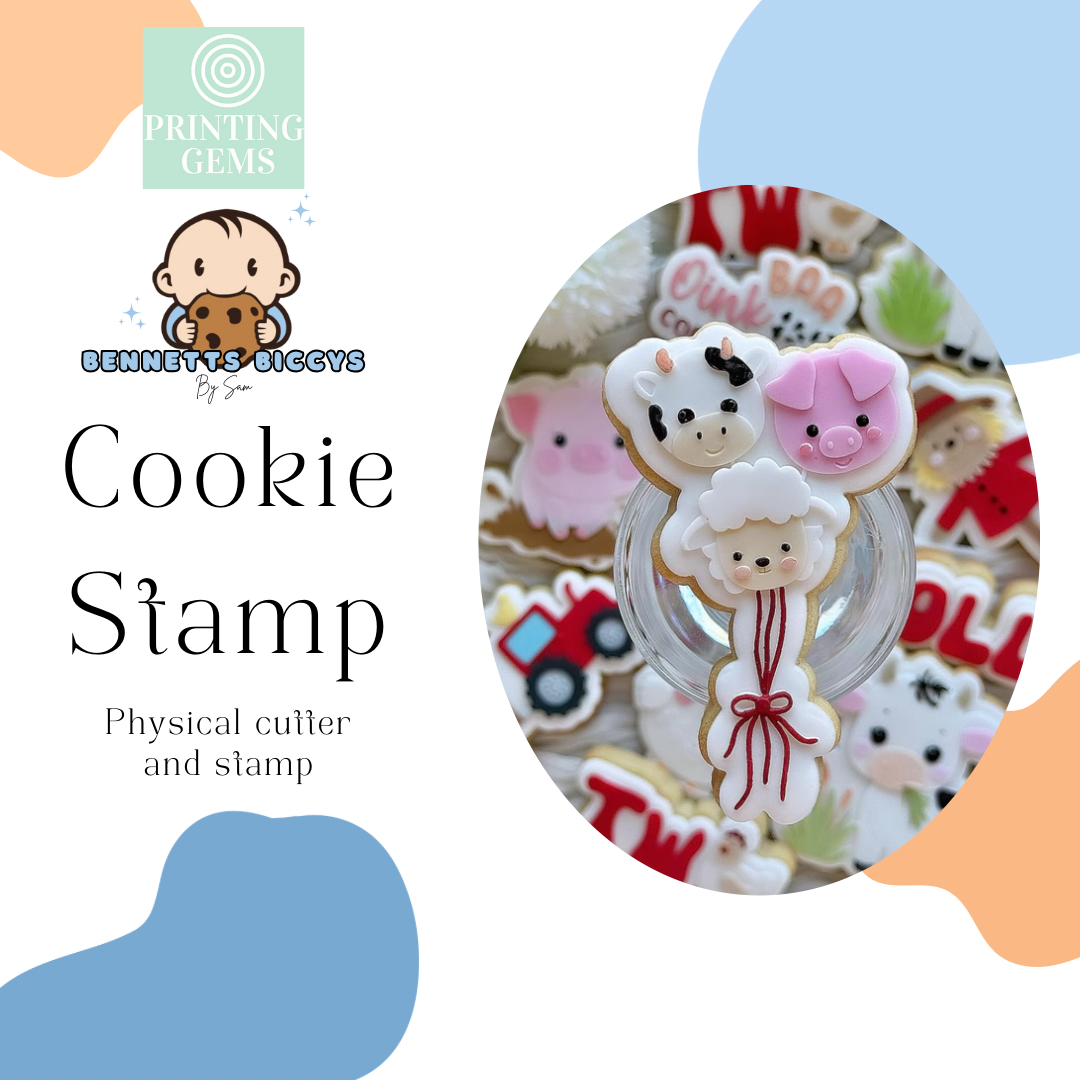 Animal balloons raised stamp by Bennets Biccys