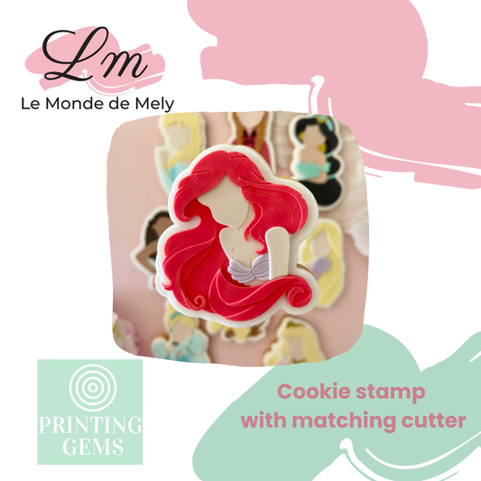 Ocean princess raised stamp by Le Monde De Mely
