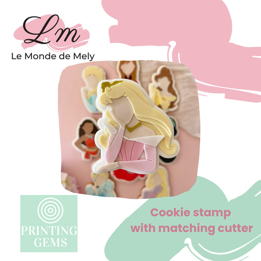 Sleeping princess raised stamp by Le Monde De Mely