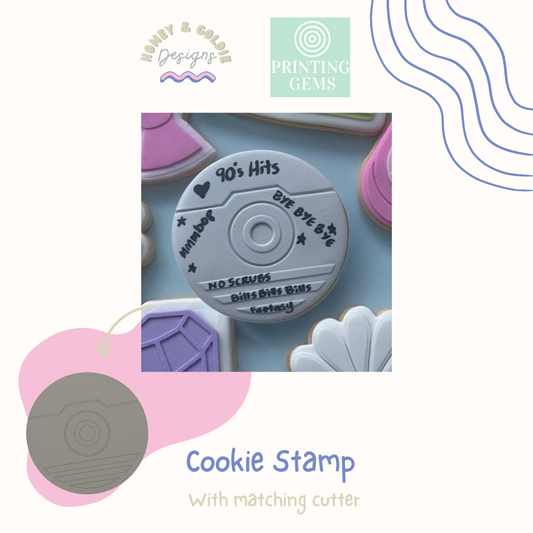 90's CD raised stamp by Honey & Goldie