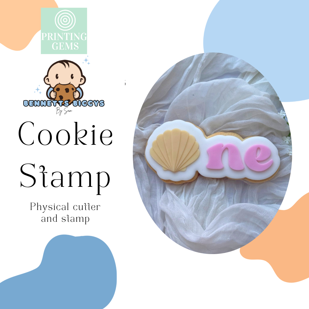 One Shell Clam raised stamp by Bennets Biccys