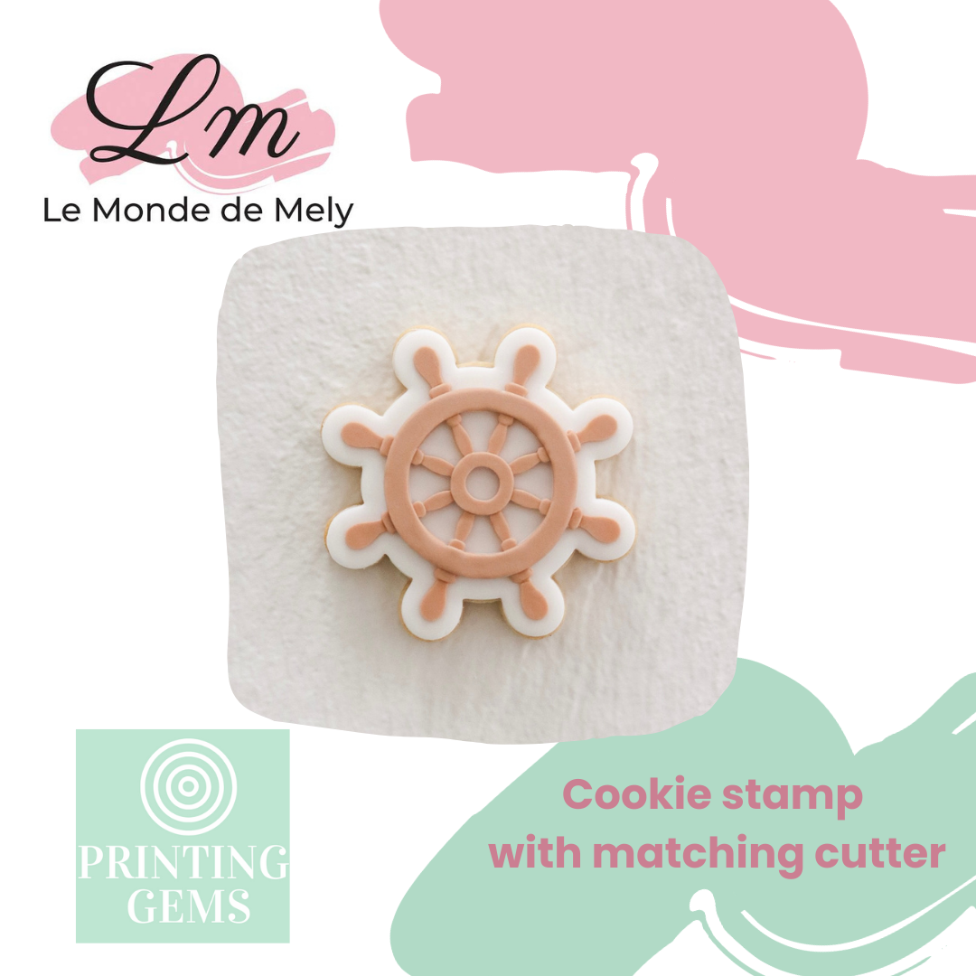 Sailor wheel raised stamp by Le Monde De Mely