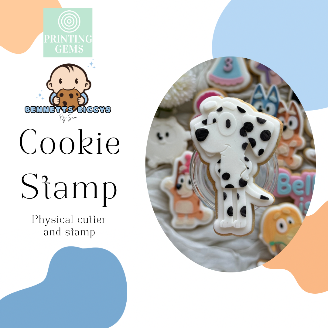 Spotted Dog raised stamp by Bennets Biccys