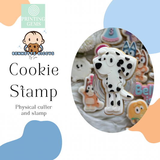 Spotted Dog raised stamp by Bennets Biccys