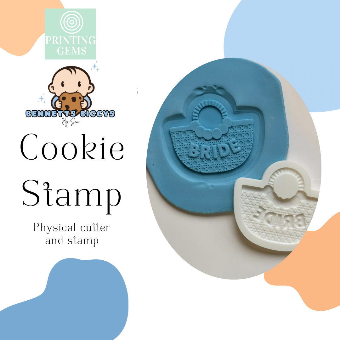 Bride woven bag raised stamp by Bennets Biccys