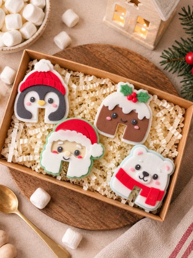 Christmas Mug Huggers Set by Little Bird Designs