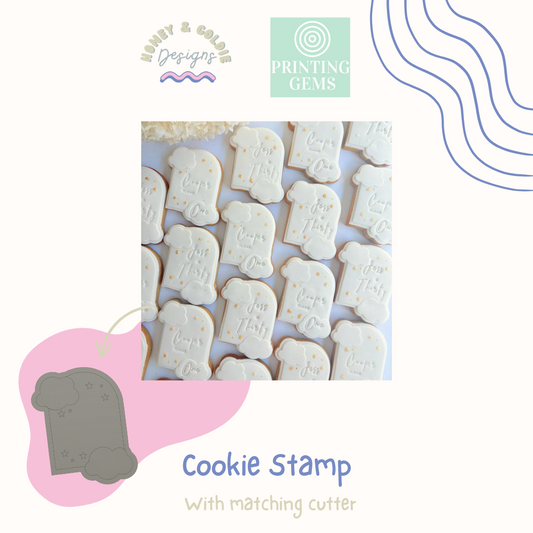 Cloud Arch raised stamp by Honey & Goldie