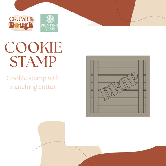 Gaming drop box raised stamp by Crumb and Dough
