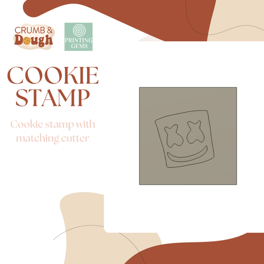 Gaming Marshmellow raised stamp by Crumb and Dough