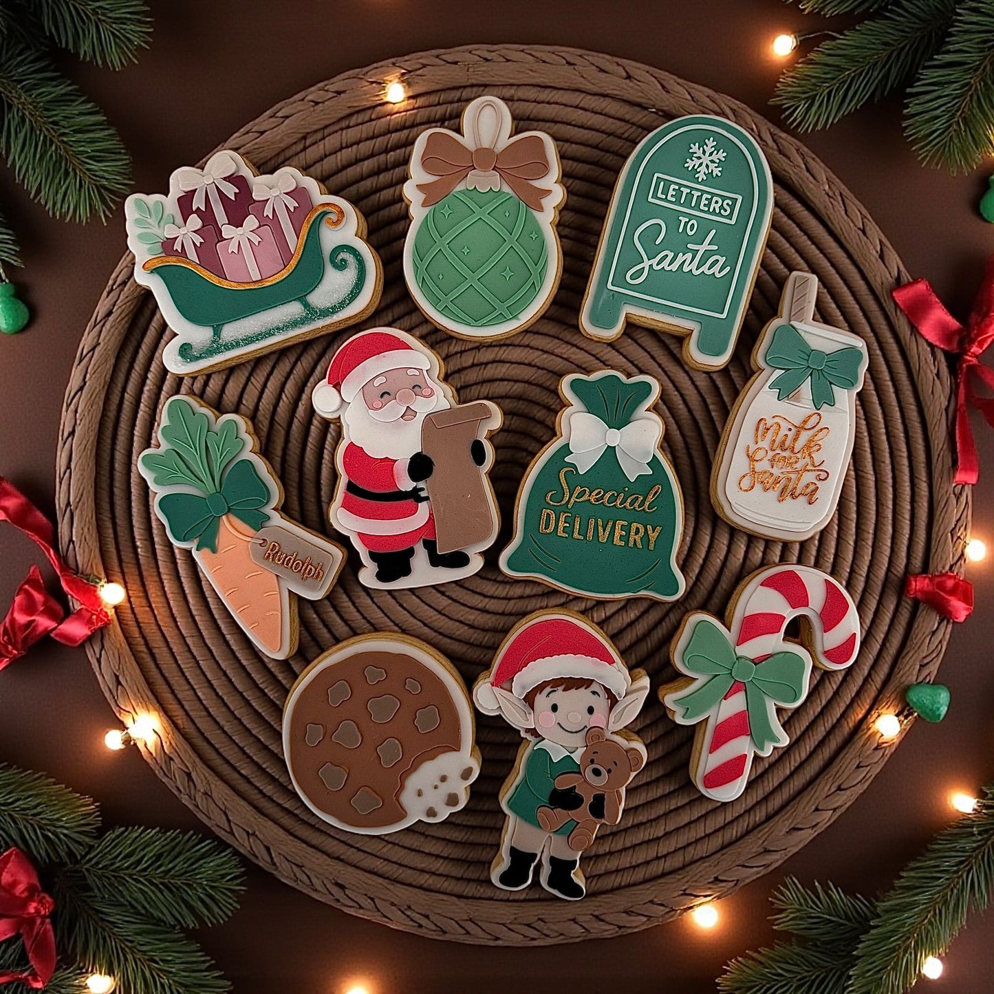 Christmas Traditional Set raised stamp by Bennetts Biccys
