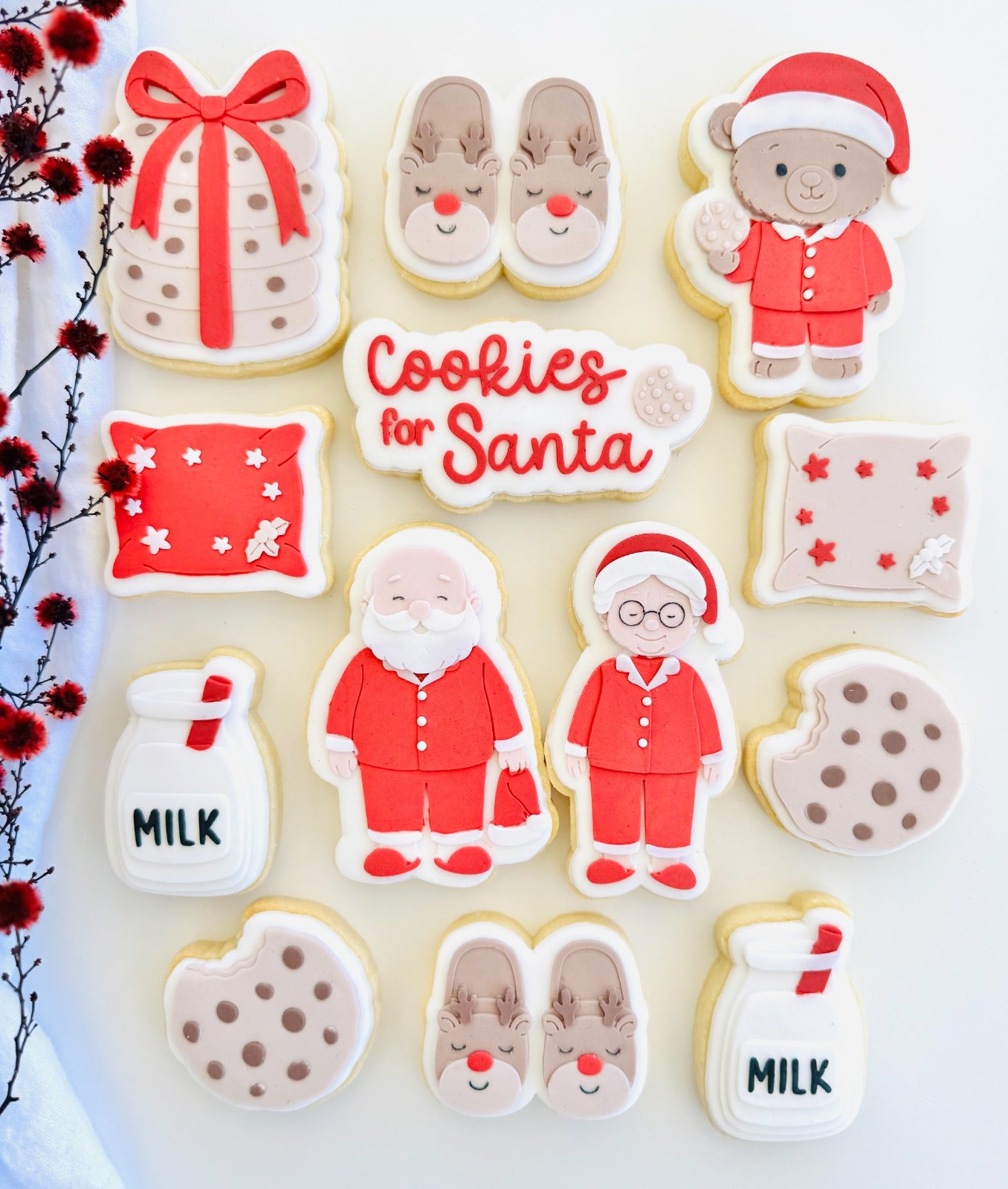 Christmas Cookies for Santa Set raised stamp by Le Monde De Mely